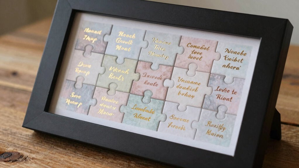 top romantic puzzle frame collection