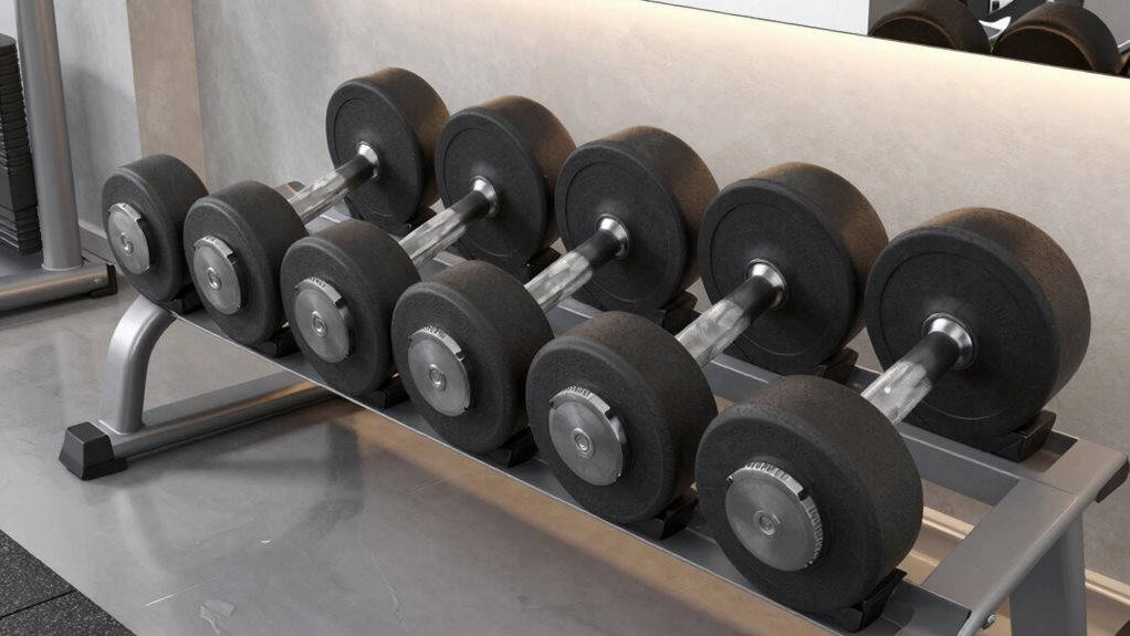 top space saving dumbbells