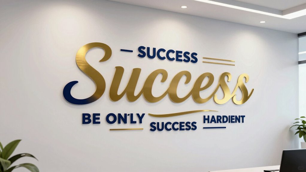 top success quote wall decals