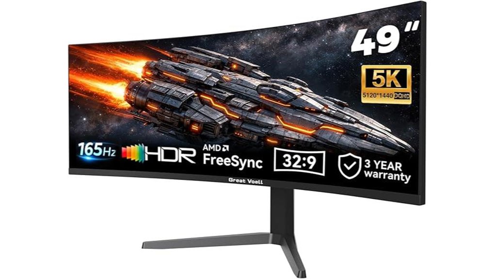 49 inch curved gaming monitor