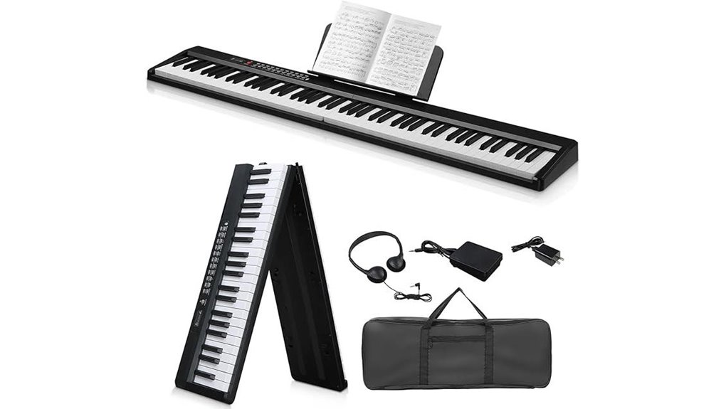 88 key foldable digital piano