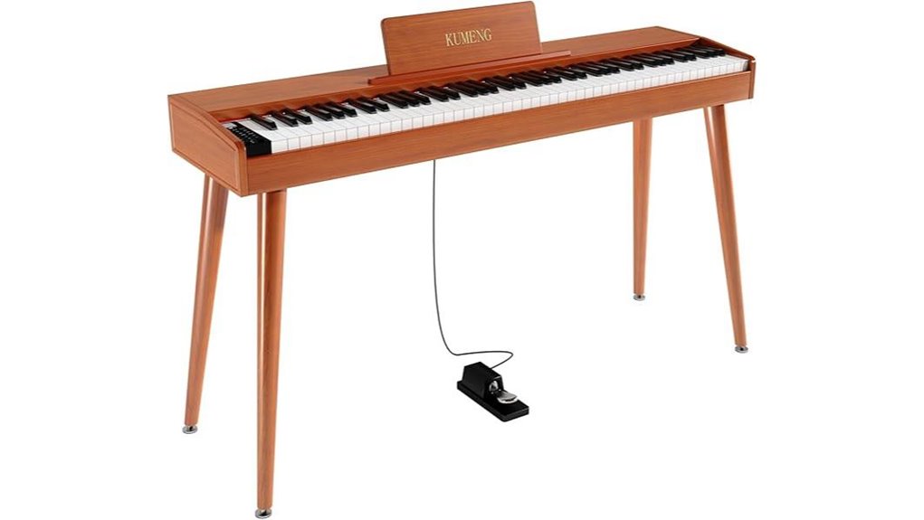88 key semi weighted piano