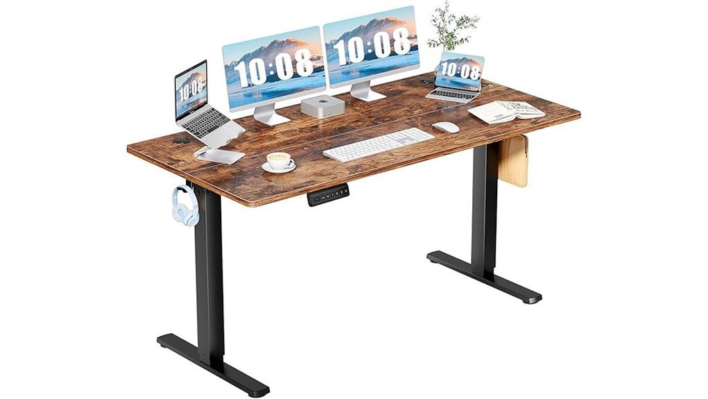 adjustable desk with presets