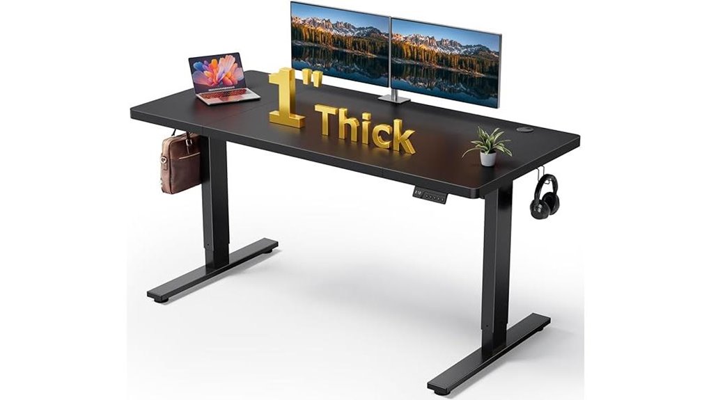 adjustable desk with presets