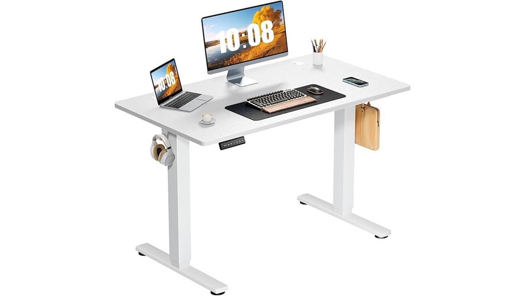 adjustable desk with presets