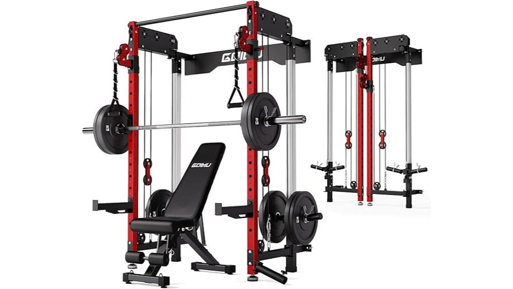 adjustable folding squat rack