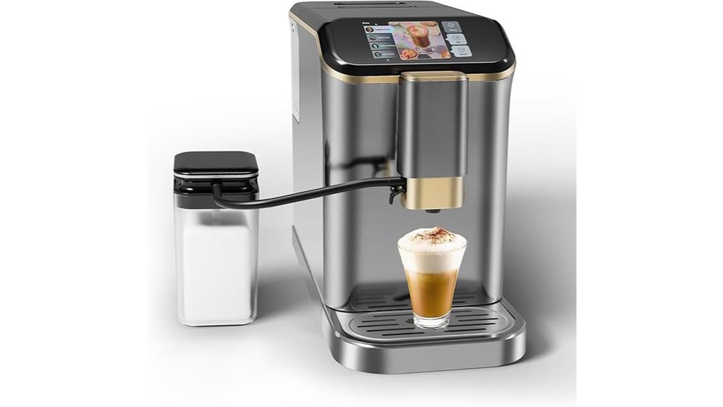 automatic milk frother included