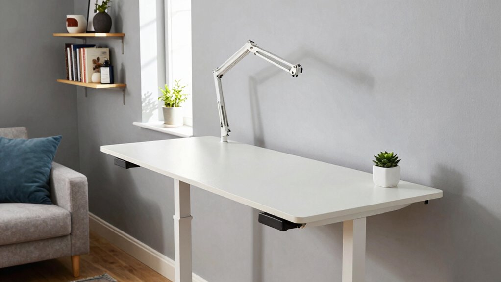 compact ergonomic organized workspace