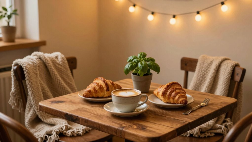 create cozy caf ambiance