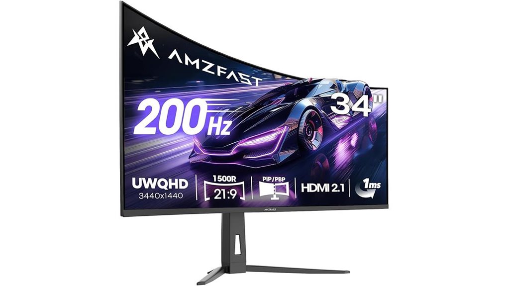 curved ultrawide gaming monitor