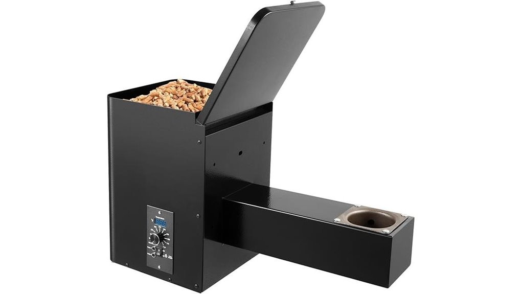 digital pellet smoker hopper