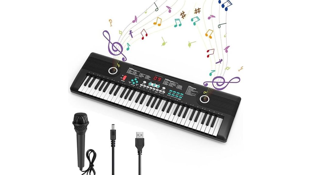 digital piano with microphone