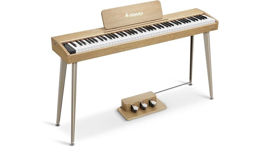 digital piano with pedals