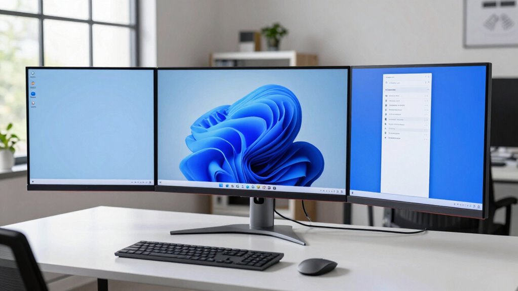 efficient ultrawide workspace arrangement