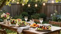 elevate simple outdoor dining