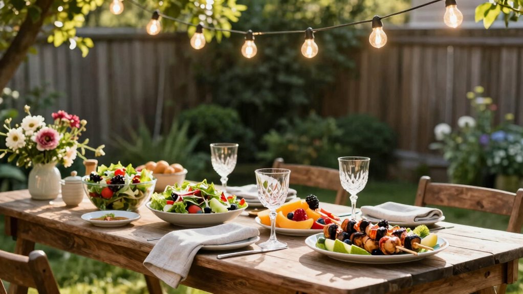 elevate simple outdoor dining