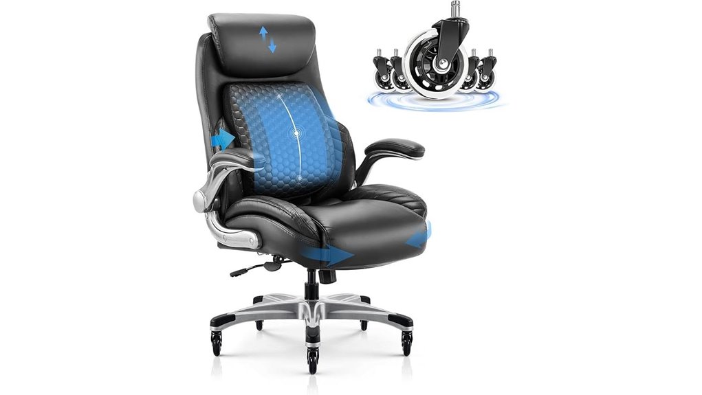 ergonomic lumbar office chair