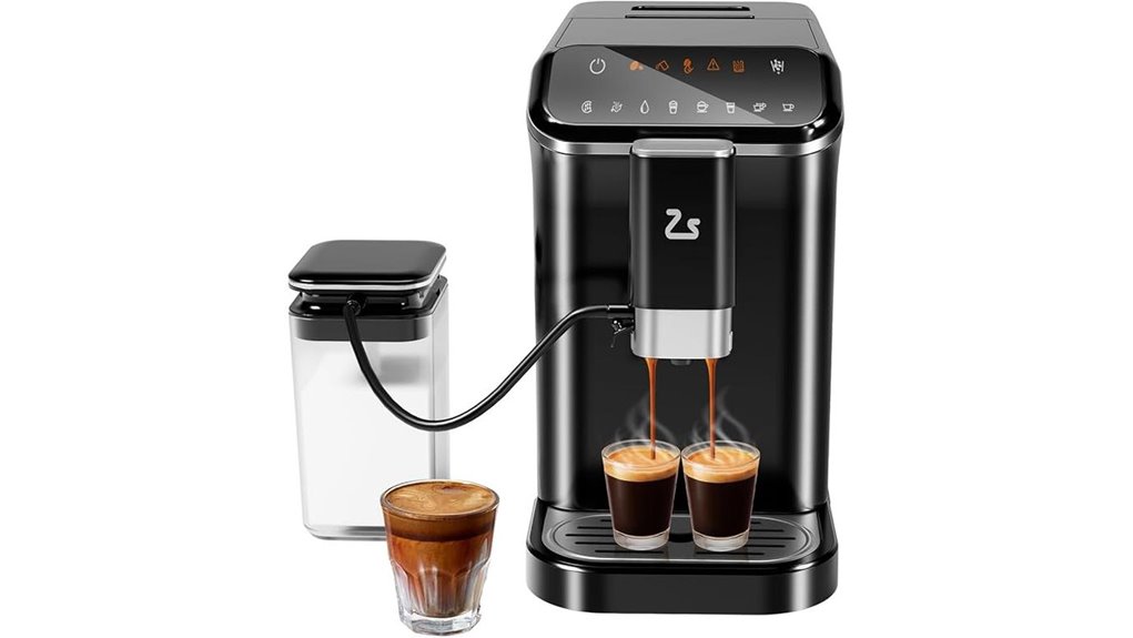 espresso grinder milk frother