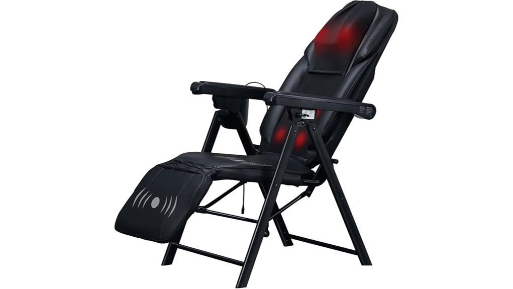 foldable heated shiatsu massage