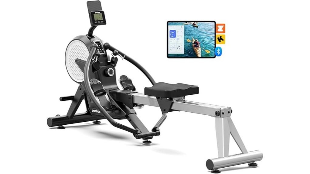 foldable rowing machine with resistance