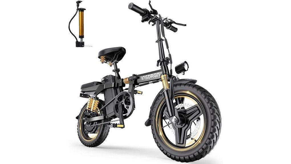 folding 14 inch electric bike