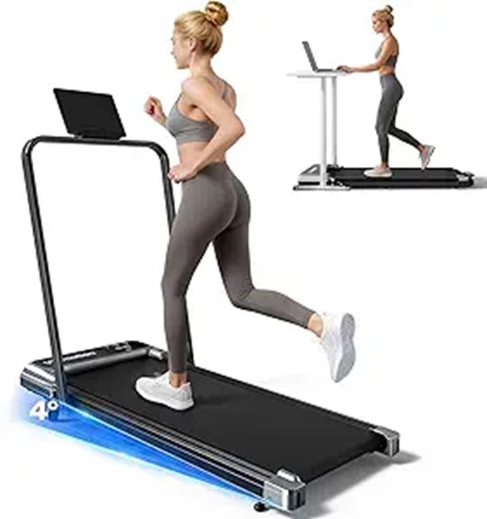 handle adjustable incline treadmill