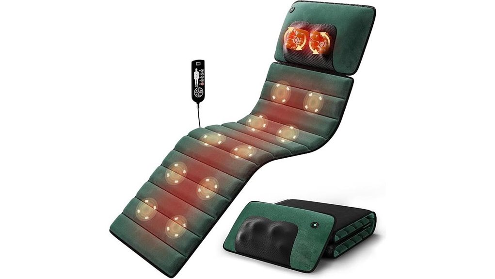 heated vibrating massage mat
