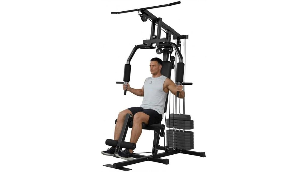 home gym with weights