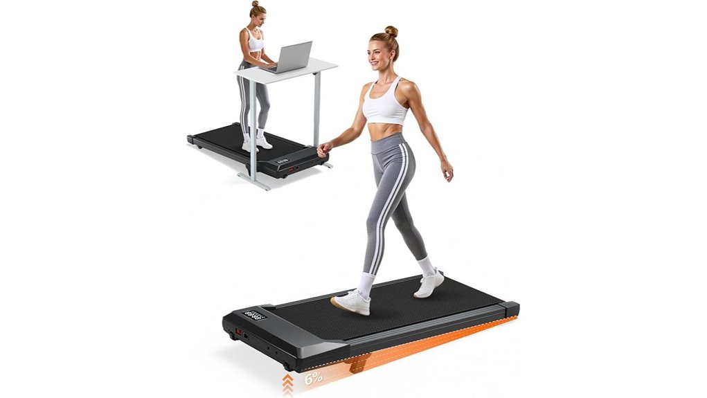 incline walking pad treadmill
