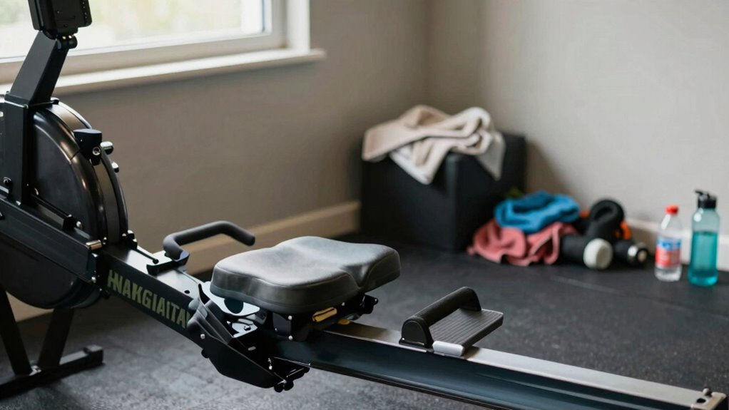 incorrect rowing machine placement