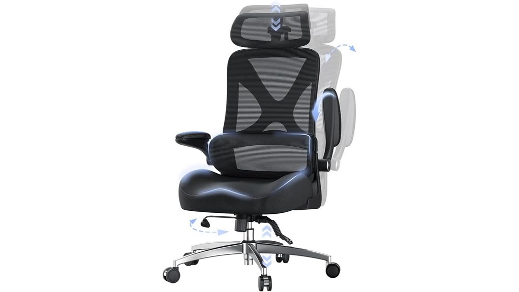large adjustable headrest chair