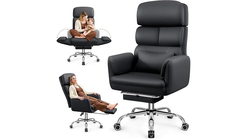large leather reclining chair
