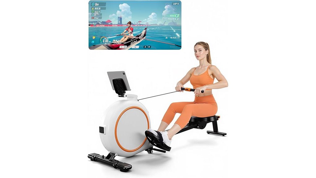 magnetic resistance rowing machine