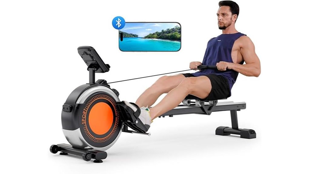 magnetic rowing machine bluetooth