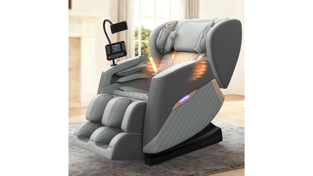 massage chair with heating