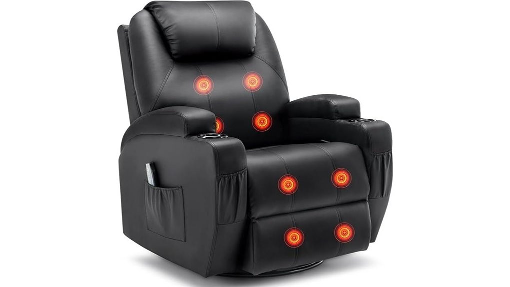 massage recliner with features