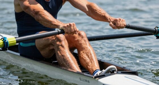muscle groups engaged during rowing