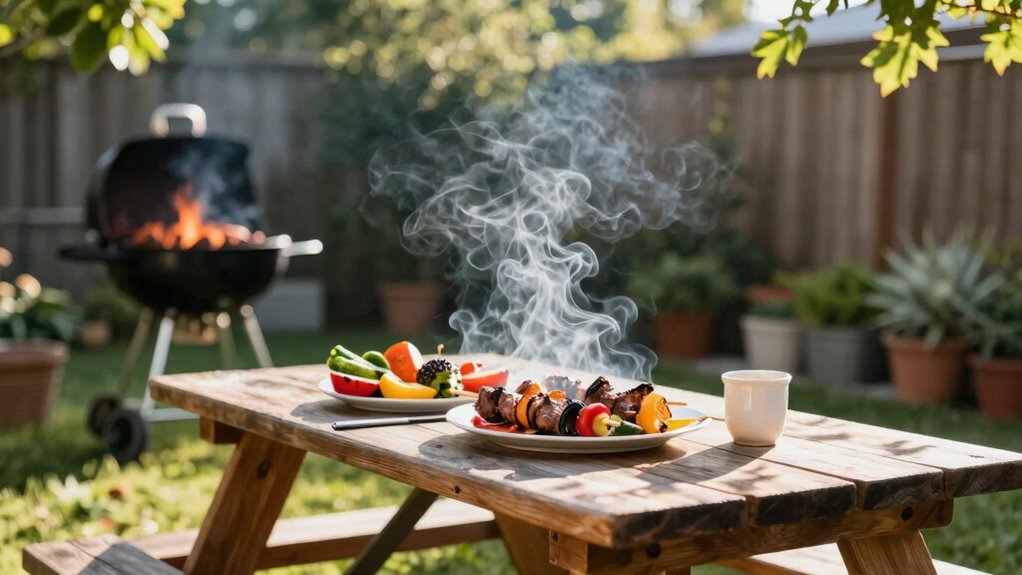 outdoor cooking promotes relaxation and safety
