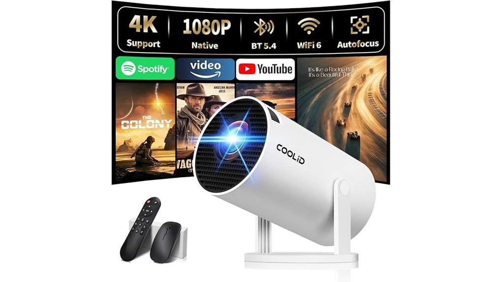 portable 4k wifi projector