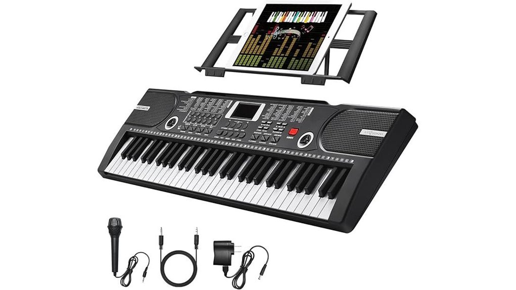 portable 61 key piano