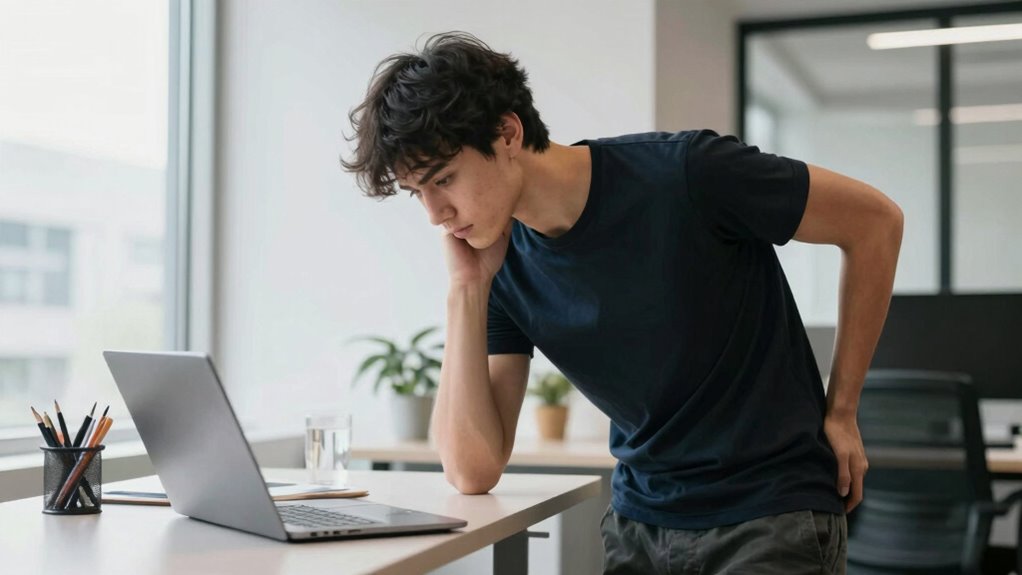 proper ergonomic desk setup