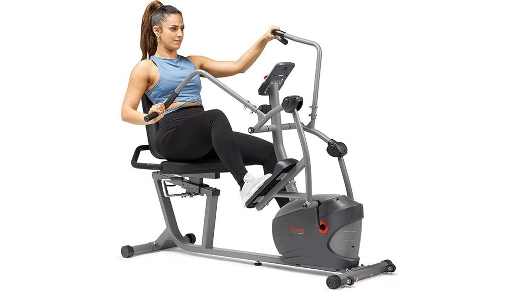 recumbent bike with arm exercisers