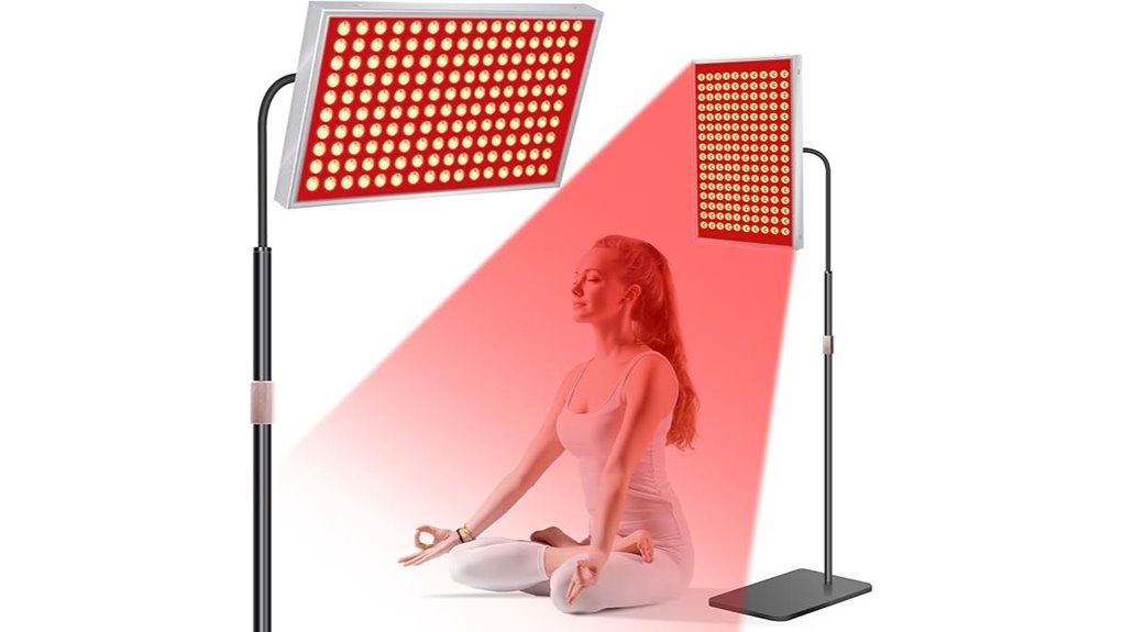red light therapy stand