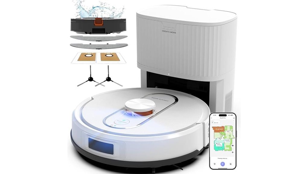 robot vacuum with auto empty