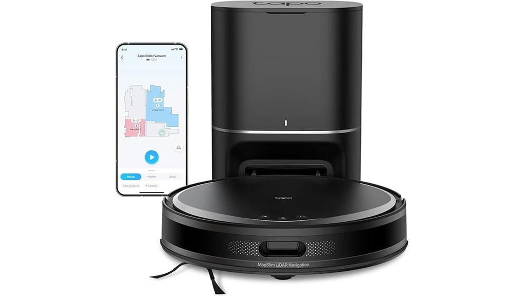 robotic vacuum with auto empty