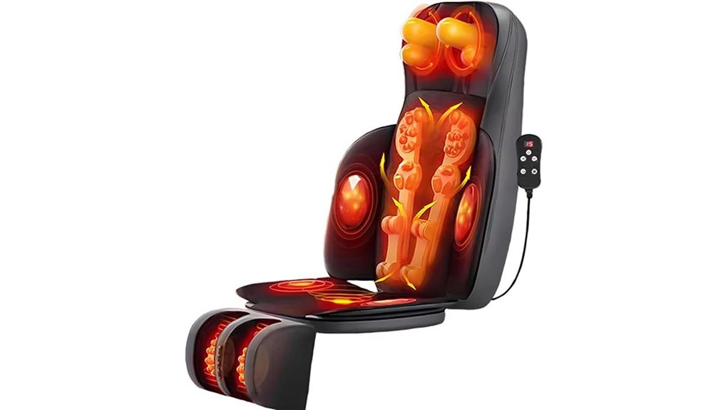 shiatsu back massager with heat