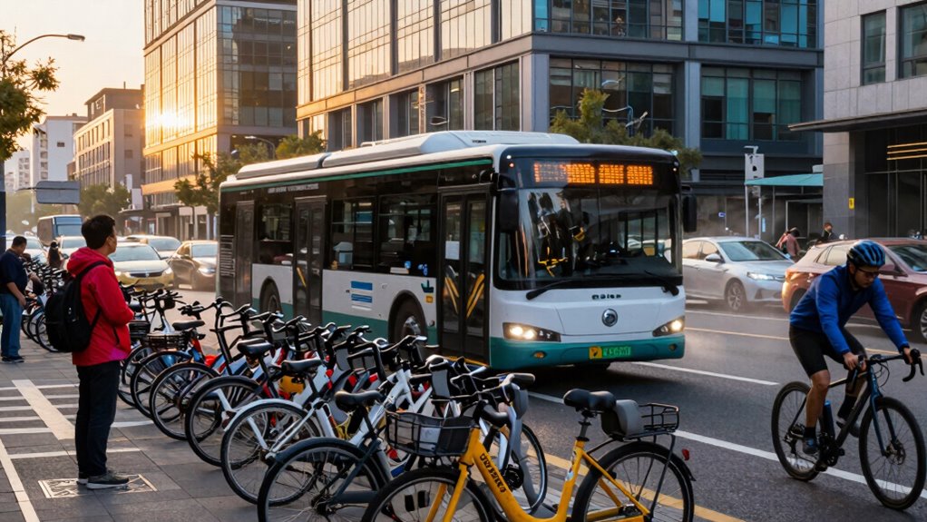sustainable commuting reduces emissions
