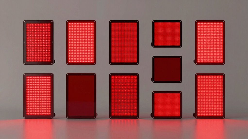 top red light panels