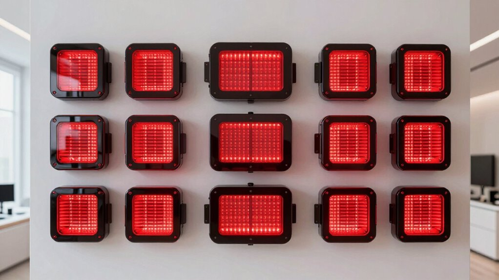 top red light panels