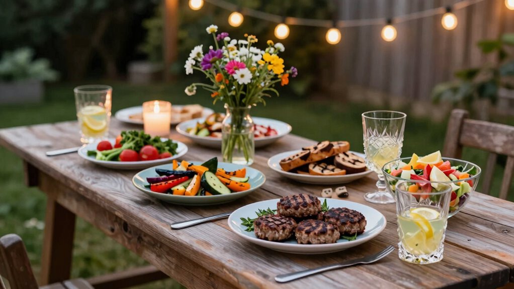transforming backyard meal ambiance